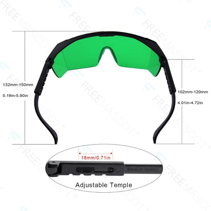 FreeMascot UV and Red Light Safety Glasses For Red Light Therapy, Laser Hair Removal Treatment, Tanning Eye Protection