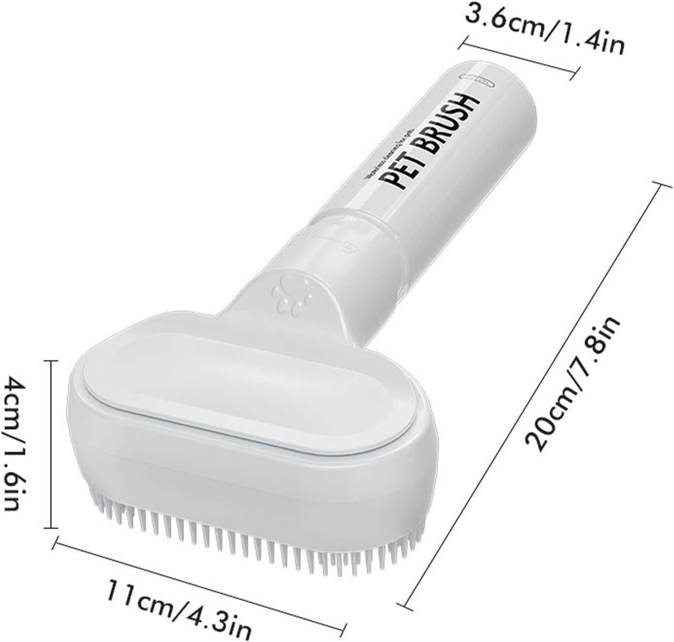 Soap Dispenser Tool, Massage Comb, 20 x 11 x 4 cm, Dog Washing Brush, Portable Short Long Hair, Gentle Grooming Scrubber for Puppies, Cats, Easy-Clean Pet Care Accessory