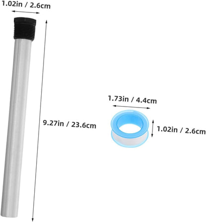 Happyyami 2Pcs Rv Water Heater Magnesium Anode Rods Npt Standard Fittings for Camper Hot Water Tank