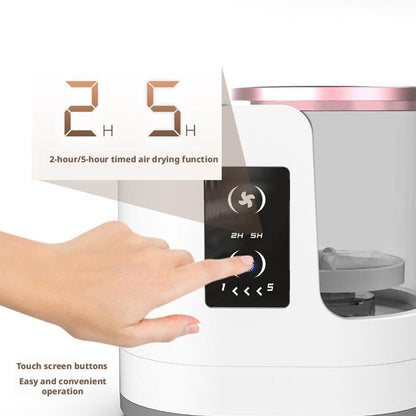 3 in1Electric Makeup Brush Cleaner With Makeup Brush Dryer Holder Portable Automatic USB Cosmetic Brushes Cleaner Tool for All Size Beauty Makeup Brush Set,Contour, Eyeshadow, Blush Brush (White)