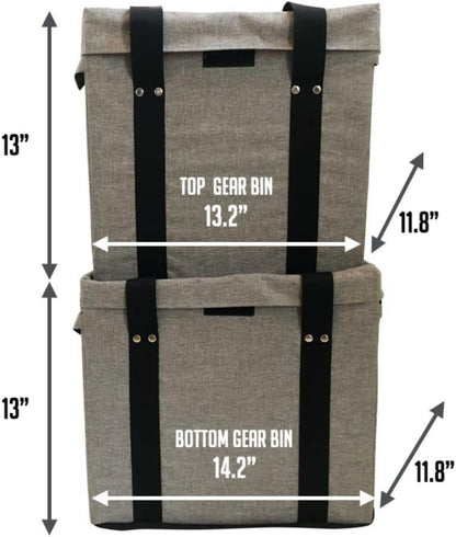 VOOMcart – Luxury Patented Foldable Personal Shopping Cart with Swivel Wheels, Ergonomic, Stylish & Lightweight, Holds Up to 70 lbs, Perfect for Market Trips, Urban Living & Compact Storage, Grey