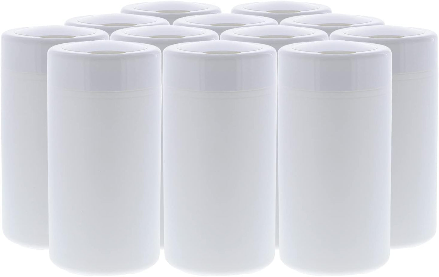 AWOW Professional DIY Empty Canisters for Wipes | Use with our 12pk Refills or Your Own Cloth | Wet Wipes or Dry Wipes, 12 pk