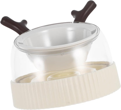 Elevated Cat Bowls Dog Puzzle Feeder Tip Ceramic Feeding Bowl for Cats and Small Dogs Easy to Clean Space Efficient Design for Feeding and Watering
