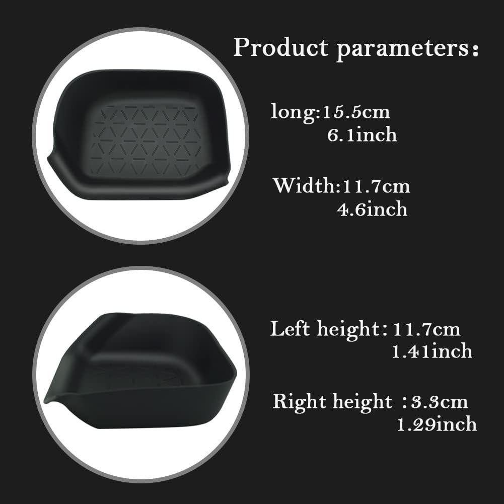 CUCHIYUN Driver Storage Box Organizer Mat Driver's Interior Insert Tray Center Console Organizer Tray Compatible with Toyota RAV4 2022 Accessories 2021 2020 2019 - Non-Slip Anti-Dust