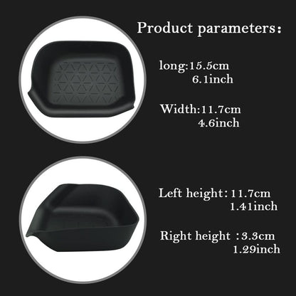 CUCHIYUN Driver Storage Box Organizer Mat Driver's Interior Insert Tray Center Console Organizer Tray Compatible with Toyota RAV4 2022 Accessories 2021 2020 2019 - Non-Slip Anti-Dust