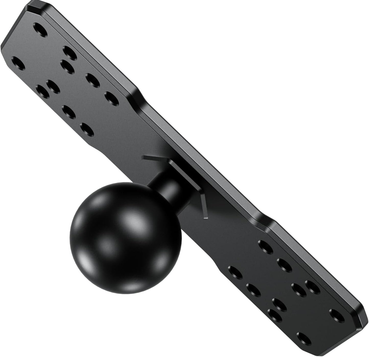 BRCOVAN Aluminum Alloy Marine Electronic Plate with 1.5'' TPU Ball for RAM Mounts C Size Double Socket Arm for Garmin/Humminbird/Lowrance GPS Chartplotters, Fishfinders and Marine Electronic Mount