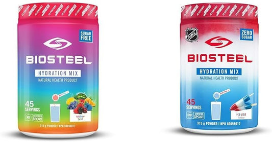 BioSteel Hydration Mix, Great Tasting Hydration with Zero Sugar, and No Artificial Flavours & BioSteel Hydration Mix, Great Tasting Hydration with Zero Sugar, and No Artificial Flavours