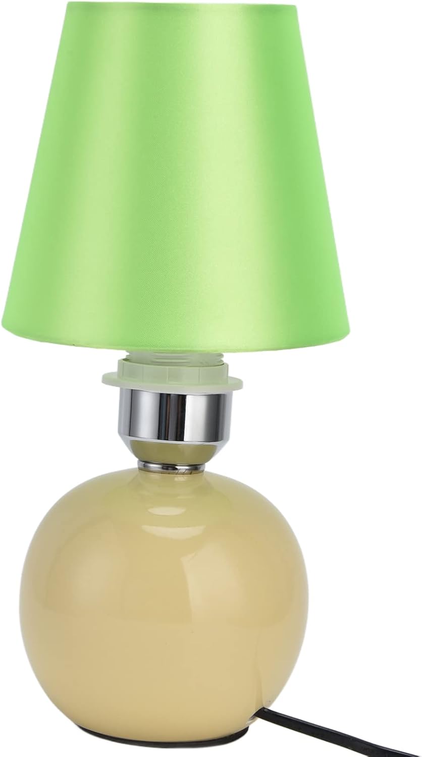 6PCS E14 Lamp Shade Set | Fabric Lampshades for Table/Ceiling Lamps | Sturdy Iron Frame & Soft Fabric | Bedroom/Living Room Lighting | Compatible with E14 Bulbs (Fluorescent Green PX157)