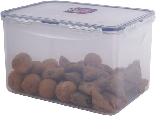 LocknLock Easy Essentials Airtight Rectangular Tall Food Storage Container 152.16-oz / 18.8 Cup, Clear