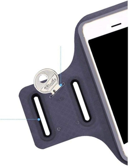 DFV mobile - Professional Cover Chinlon-Lycra Ultra-Thin Armband Sport Walking Running Fitness Cycling Gym per TD Tech P50 (2021) - Orange