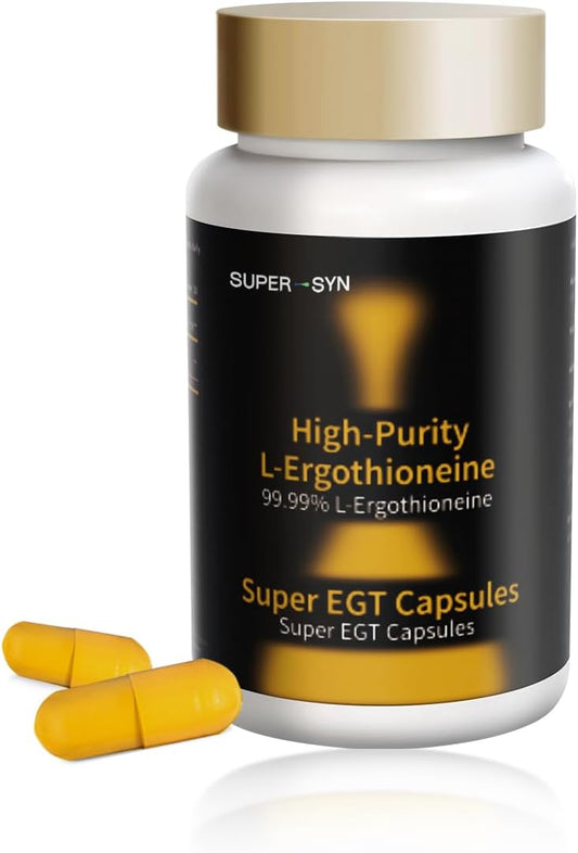 L-Ergothioneine 50mg Supplements Facts, Dietary Supplement Longevity Carbohydrate, Advanced Antioxidant Supplement for Wellness Routine, GMP Certified, Made in USA, 30 Veg Capsules