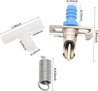 Automatic Rabbit Nipple Drinker with Double Springs 30Sets Guinea Pig Watering System Poultry Rats Rodent Bunny Drinkers(Blue)
