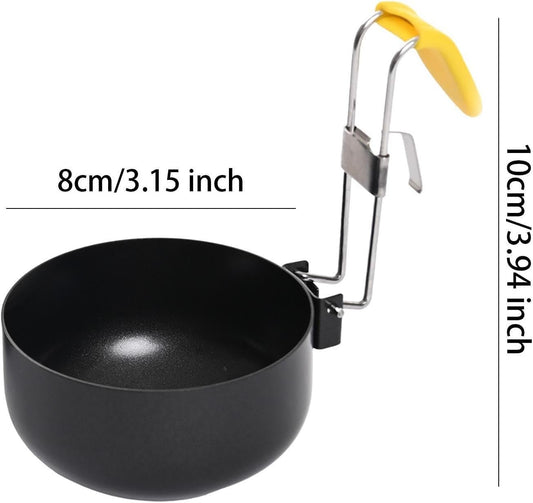 FLCPJGV 4x Cuociuova in Camicia, Cuociuova, Utensile Antiaderente, Portauova, Gadget Da Cucina, Dispositivo per Bollire Le Uova, Gadget Da Cucina, Supporto Pe