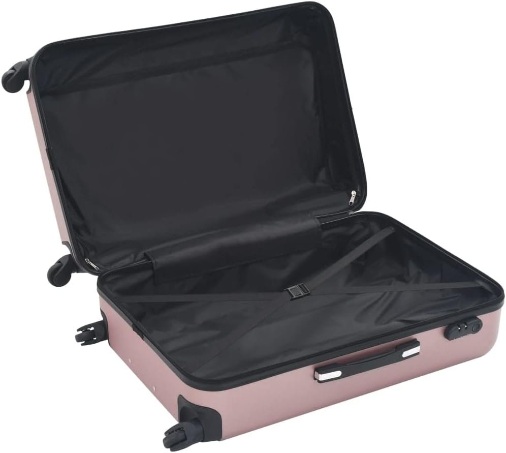 vidaXL Set of 3 Hard Suitcases ABS Travel Trolley Luggage Multicolor