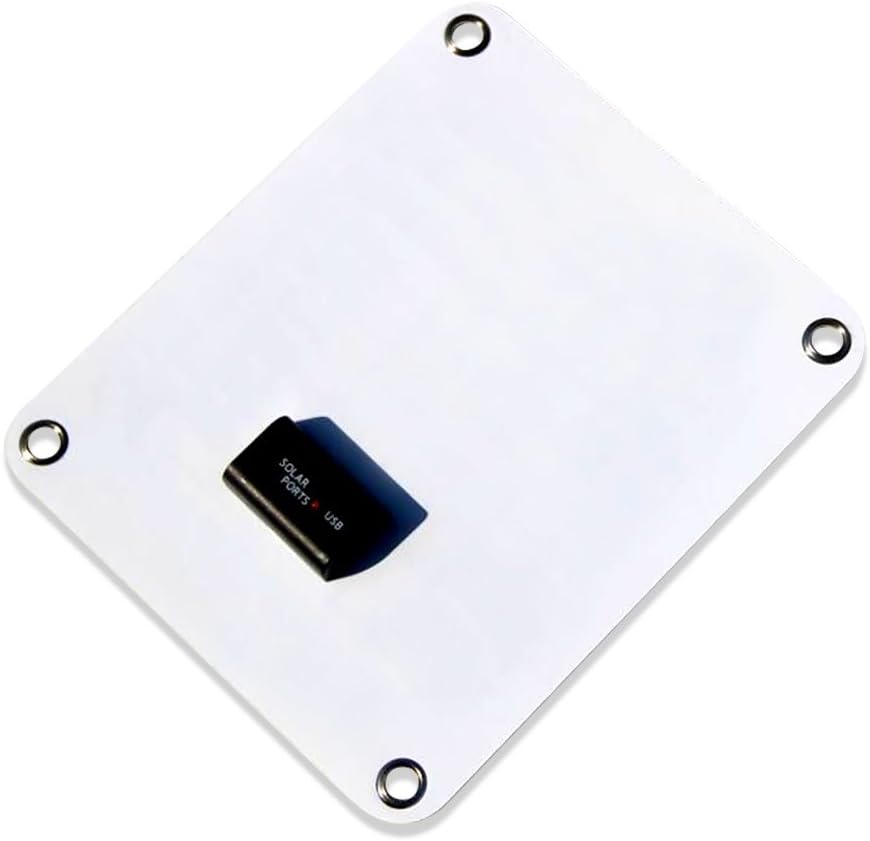 NUZAMAS Poartable 5W Solar Panel 5V USB Phone iPhone Charger Battery Free 4 Alloy Clips