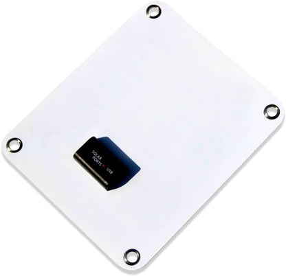 NUZAMAS Poartable 5W Solar Panel 5V USB Phone iPhone Charger Battery Free 4 Alloy Clips