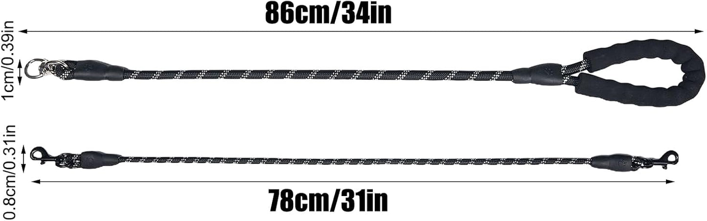 Double Dog Coupler, No Bungee Design, Heavy Duty Pet Lead, Comfortable dog handle, Shock Absorbing Walking Gear, Adjustable Outdoor Accessory for on Travel or Walks
