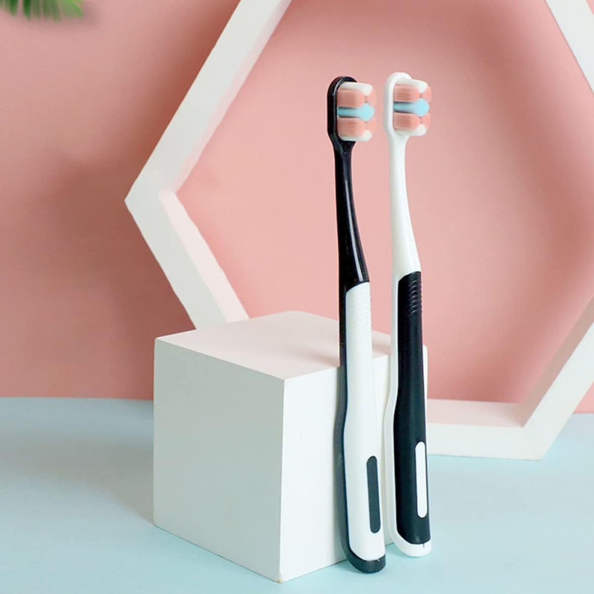 HAWILLOSCH Toothbrush 4pcs Gentle Toothbrush Heads Soft Brush Hair for Postpartum Oral Care Random Color