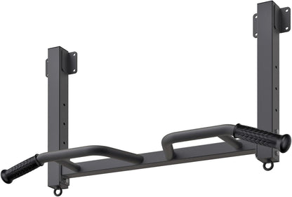 Kipika Multifunctional Joist Mounted Pull Up Bar, 4 Levels of Height Adjustment, Multi-Angle Grip, Chin Up Bar Joist Mount, Home Gym Workout Strength Training Equipment