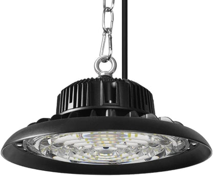 EMITTO UFO LED High Bay Light 100W,Commercial Led Shop Lights Fixture for Garage Factory Warehouse Industrial Indoor Outdoor Lighting,5000K Daylight,IP65 Waterproof