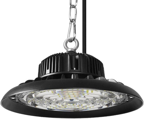 EMITTO UFO LED High Bay Light 100W,Commercial Led Shop Lights Fixture for Garage Factory Warehouse Industrial Indoor Outdoor Lighting,5000K Daylight,IP65 Waterproof