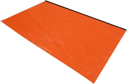 Outdoor Camping Portable Emergency Tent Sleeping Bag Keep Warm Tear Resistant Orange (Orange Tent)