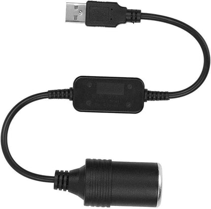 Nikou Cigarette Lighter Socket Adapter 12V USB Car Adapter 5V to Male Female Converter