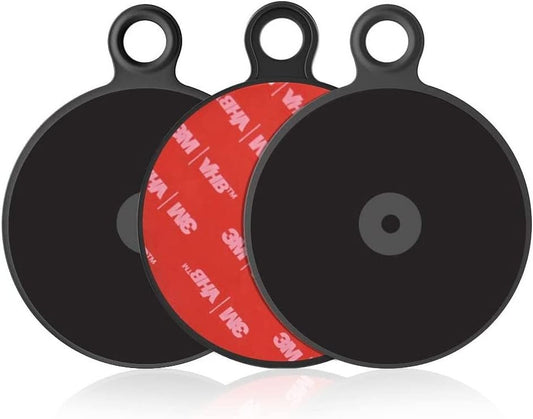 APPS2Car 3 Pack Dashboard Pad Mounting Disk for Suction Cup Phone Mount & Tom Tom Garmin GPS Suction Mount Sat Nav Dash Cam Holder Stick On Universal Dash Mount Pad w/3M Adhesive 70mm Diameter 3 Pcs