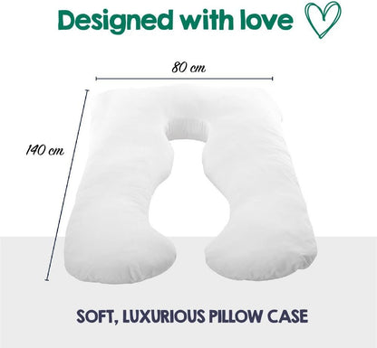 Australian Made Pregnancy/Maternity/Nursing Pillow Body Feeding Support (Pillowcase Included) (White)