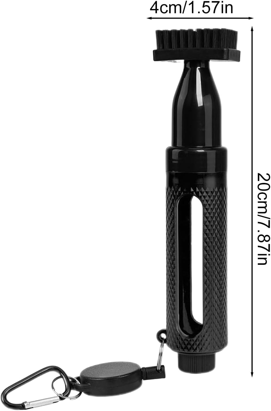 Golf Club Cleaner, Portable Brush, Multifunctional Cleaning Tool, ABS Waterproof Regripping Supplies, Essential for Practice Range and on-The-Go Maintenance, 20 x 4 cm
