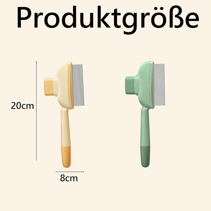 2 spazzole per capelli lunghi e capelli corti, ideali per la cura quotidiana del pelo e il controllo delle pulci (1 verde, 1 giallo)