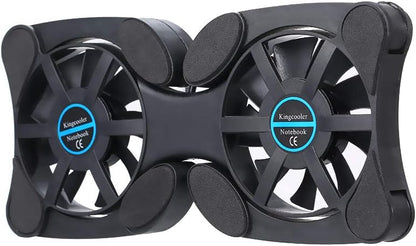 Mini Portable Folding Foldable USB Dual Fan Cooler Cooling Pad for PC Laptop Notebook 7 VCXN