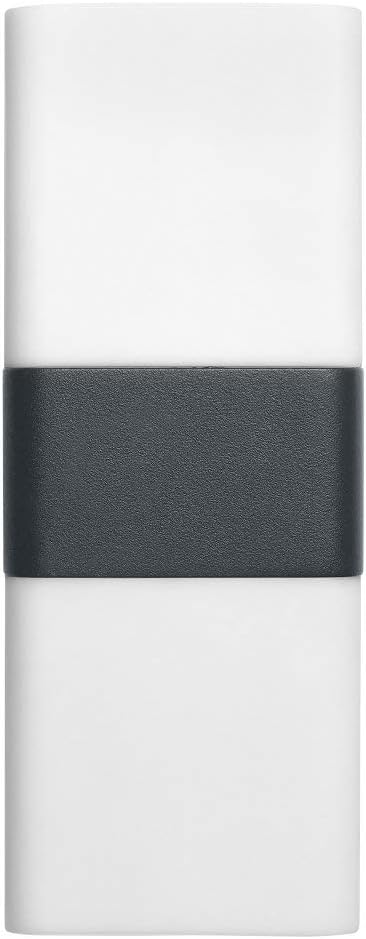 LEDVANCE Smart LED Outdoor Wall Light with WiFi Technology for Outdoor, RGB Colors Changable, Made of Dark Grey Aluminium, Compatible with Google and Alexa, SMART+ WIFI CUBE UPDOWN