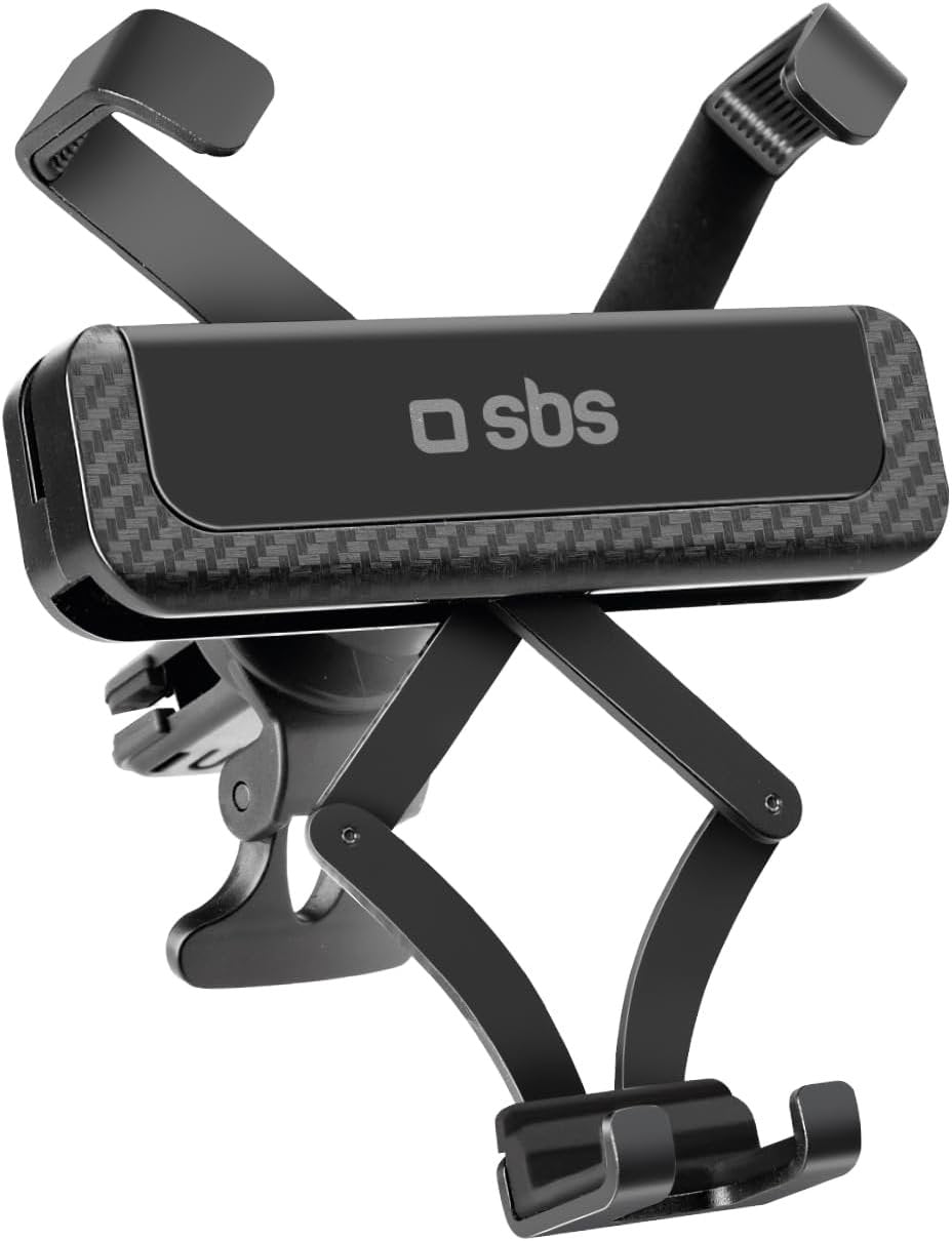 SBS Gravity Automatic Locking Phone Holder, Car Air Vent Phone Holder with High Stability Spacer