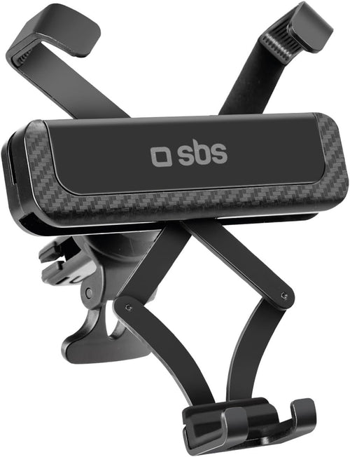 SBS Gravity Automatic Locking Phone Holder, Car Air Vent Phone Holder with High Stability Spacer