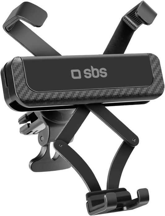 SBS Gravity Automatic Locking Phone Holder, Car Air Vent Phone Holder with High Stability Spacer
