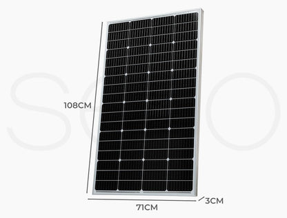 18V 300W Solar Panel Kit Mono Caravan Camping Power with Solar Charge Controller Charging USB Home Battery Charger Panels System Power