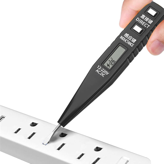 Voltage Tester, Screwdriver Electricity Detector, 5.12 x 0.79 in High Torque Tool, Live Wire Checker, Electrical Current function for Home Repairs Safety, Vehicle Use