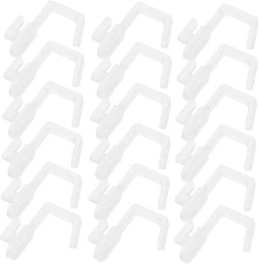 GAXIRE 20pcs Pegboard Hooks: Grid Panel Hanging Hooks Shelving Hangers Organizer for Bedroom Kitchen Office Retail Home Workspace Organization