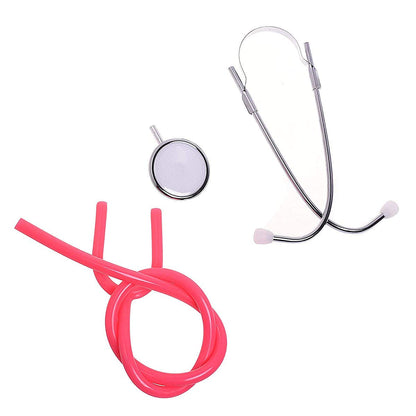 YF-ANEN Real Working Stethoscope for Kids Role Play Doctor Game (Pink )