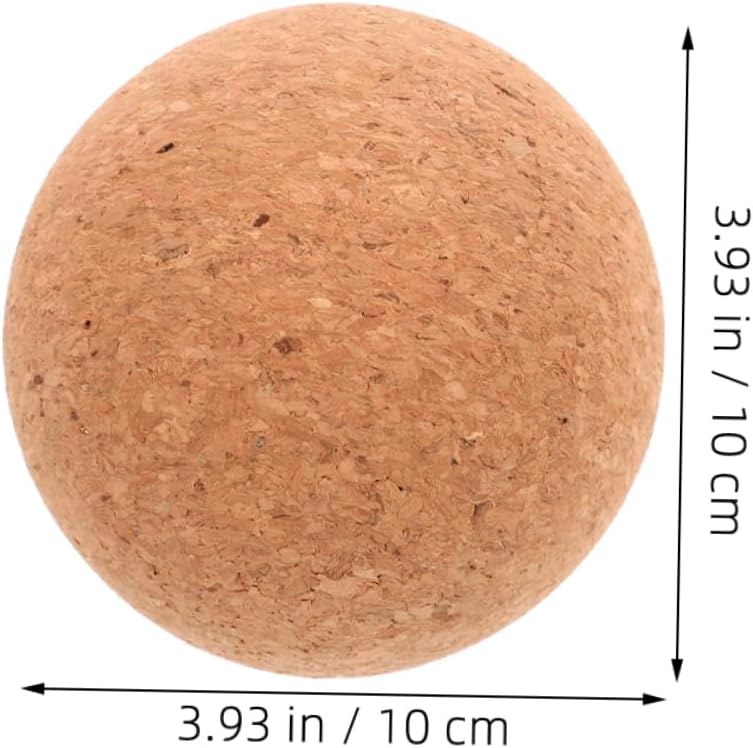 UKCOCO Palla da Yoga Palline da Massaggio Palla da Massaggio alle Palla massaggiante per i Muscoli Muscolare per Massaggio in Sughero Palla massaggiatore trucioli di Sughero