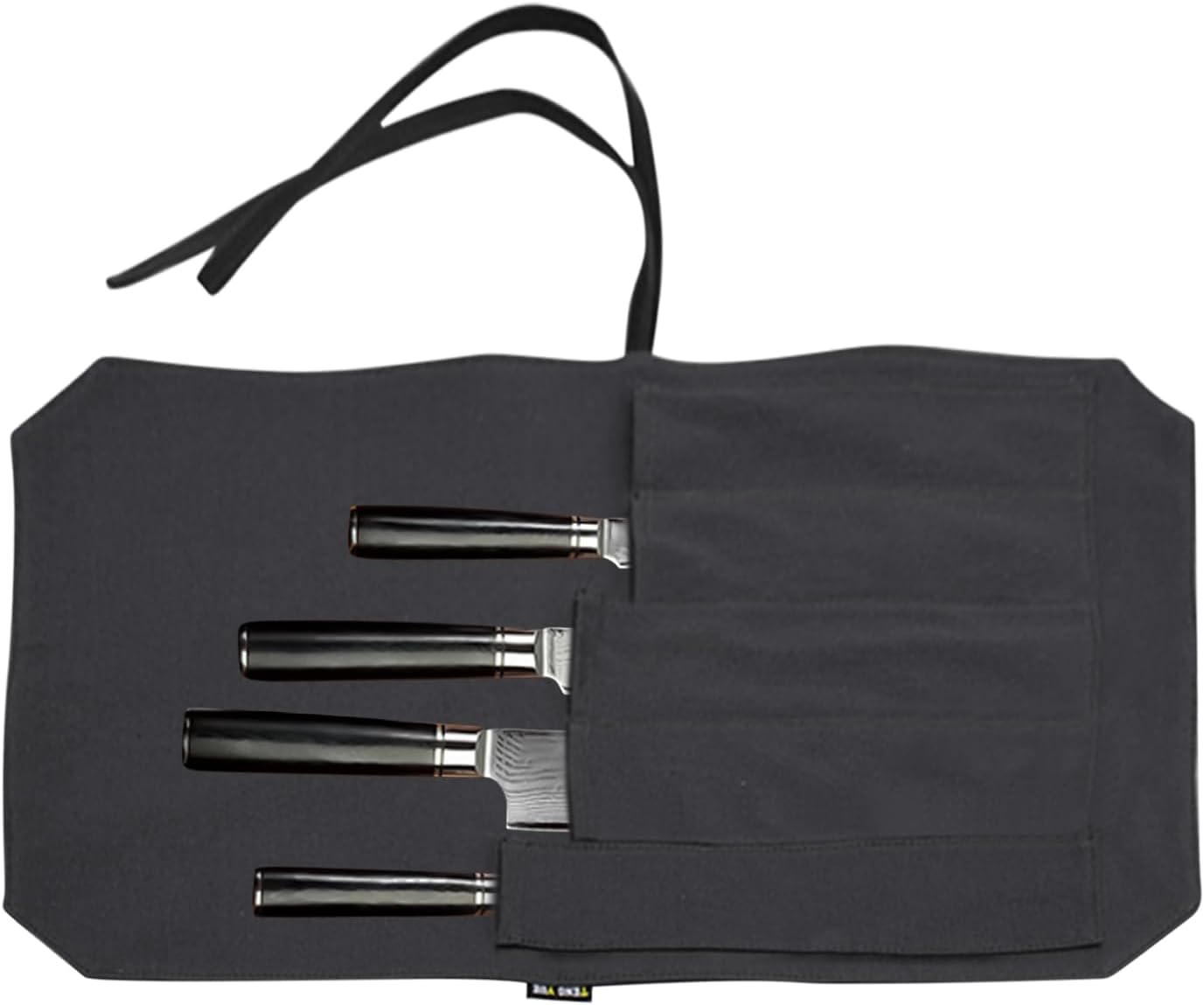 Cutter Roll Bag, Storage Kitchen Tool Organizer, Protective Travel Pouch, 21.26 x 13.78 Inches Portable Carry Case for Camping, Outdoor Cooking, Travel Gear, Black, Please refer to description
