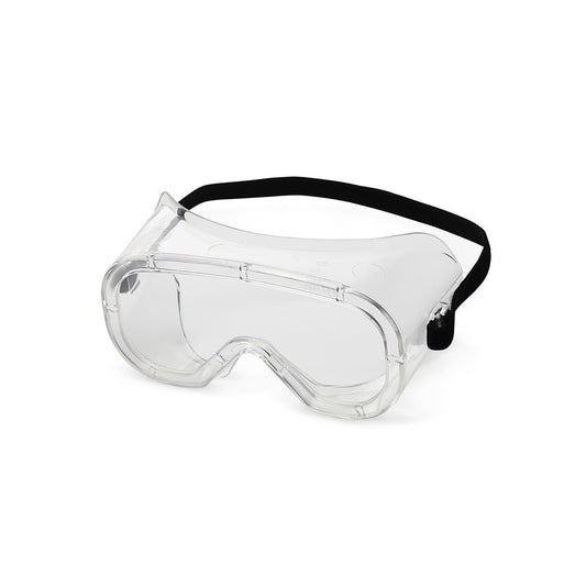 Sellstrom Non-Vented Anti-Fog Safety Goggles - Comfortable Protective Safety Goggle - Green Body, Clear Lens - Black Adjustable FR Strap - S81220