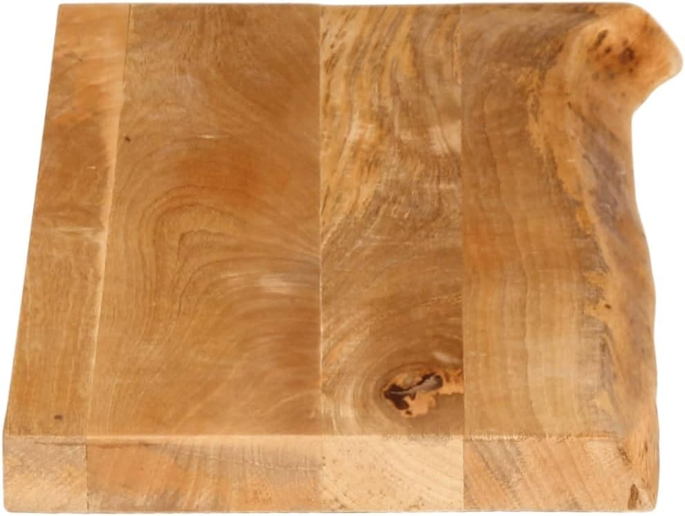 Natural Mango Wood Tabletop 80 x 30 x 2,5 cm, Solid Wood Dining Surface for Restaurant, Living Room, Office - Stylish Table Board, Durable Furniture Top