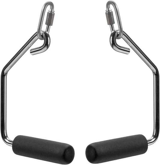 Open Ended Chrome Grip Handles Replacement for Total Gym Home Workout Machines 2000, 2200, 2500, 3000, 3000XL, XL, XLS - Gym Accessories Handles Compatible with Supra, Electra, FIT Models - 1 Pair
