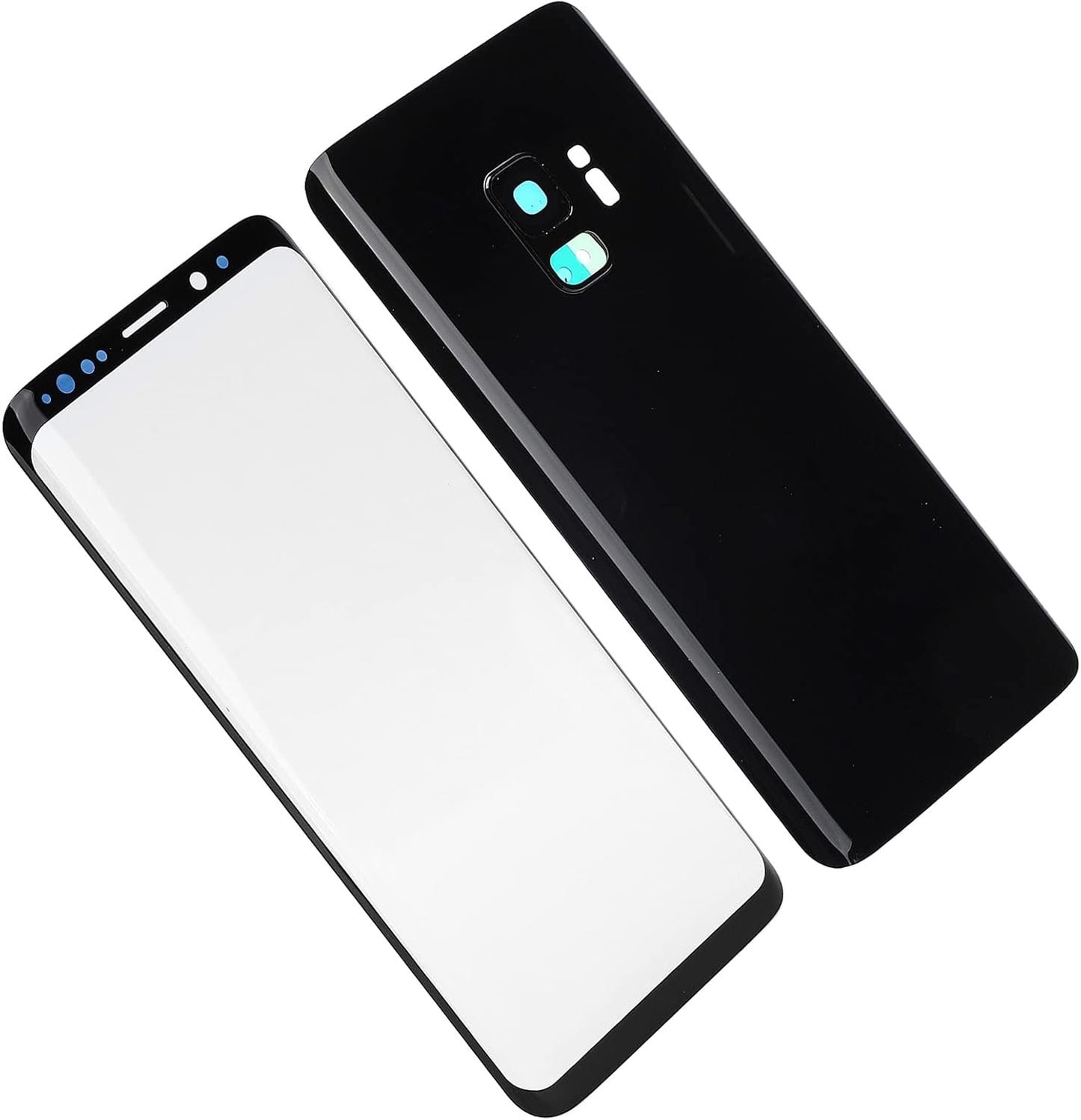 Rear Front Glass Replacement for Samsung S9 G960 Replacement Phone Rear Back Glass Cover Front Screen Glass Lens for Samsung S9 G960 Mobile Phone. G960 Phone Rear Ba (Black)