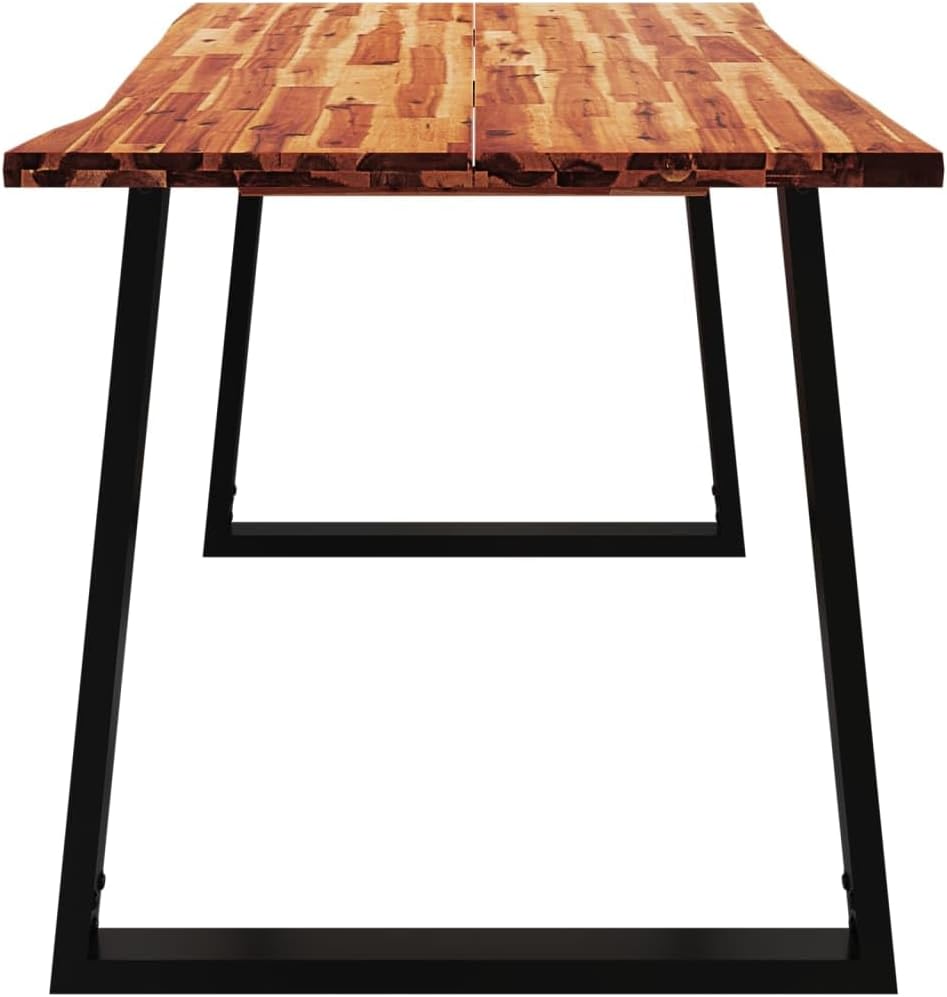Acacia Wood Dining Table, 140x80, for Kitchen, Small Room, Mesa, Comedor, and Breakfast Nook