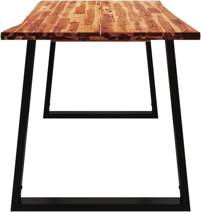 Acacia Wood Dining Table, 140x80, for Kitchen, Small Room, Mesa, Comedor, and Breakfast Nook