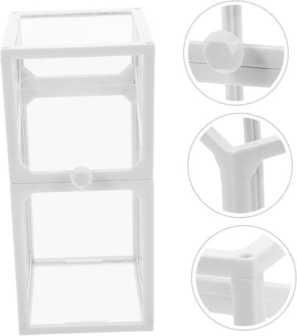 DOITOOL Clear Pencil Box Organizer Capacity Desk Storage Container for School Supplies Transparent Plastic Pencil Case with Lid for Efficient Workspace Organization