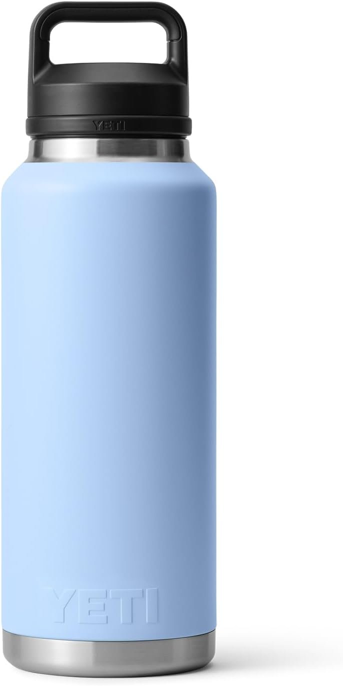 YETI Rambler 46 oz Bottle, Vacuum Insulated, Stainless Steel with Chug Cap, Big Sky Blue